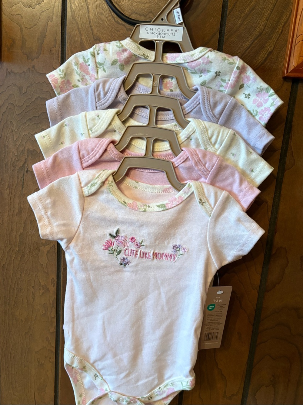 Baby Girl 5 pack Bodysuits 3-6 months